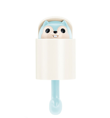 

〖Follure〗Squirrel Wall Hook Adhesive Home Cartoon Cute Hanger Key Umbrella Towel Cap Coat