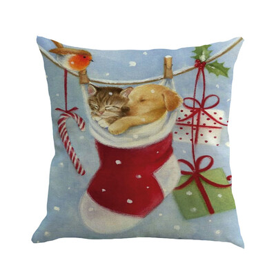 

〖Follure〗Christmas Pillow Cover Pillowcases Decorative Sofa Cushion Cover 45x45cm