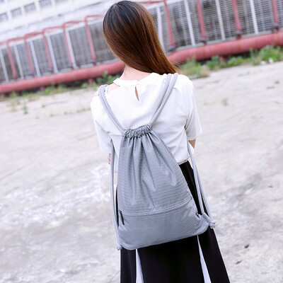 

Bunch bag drawstring backpack outdoor travel waterproof portable folding backpack mens&womens sports fitness bag