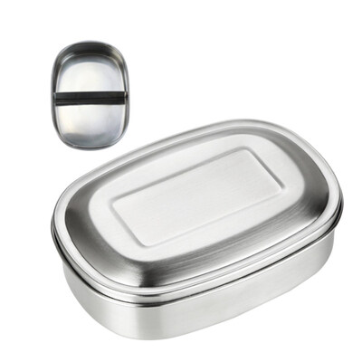 

SingleDoubleTriple Grid Portable Stainless Steel Lunch Box Food Case Container