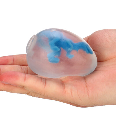 

Siaonvr Clear Dinosaur Egg Toy Squeezable Stress Toy Stress Relief Ball For Fun