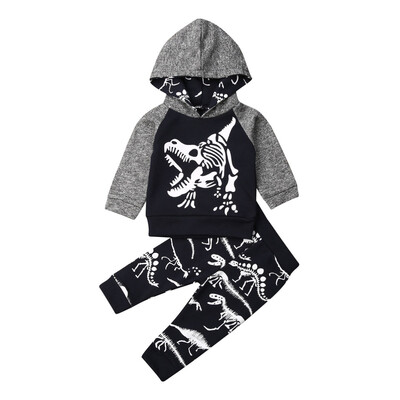 

2PCS Newborn Toddler Baby Girl Boy Outfits Floral Clothes Hoodie TopsPants Set