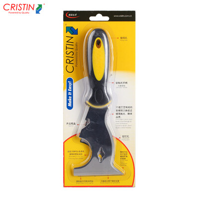 

Kristen high carbon steel 9-in-1 multi-function putty knife 3 inch batch knife spatula blade cleaning blade D8210