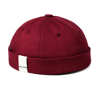 

Hip Hop Brimless Solid Color Skullcap Beanie Hat Unisex Cotton Sun Cap