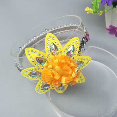 

baby girl sequins flower design family matching headband headdress costume wreath photography props party gift