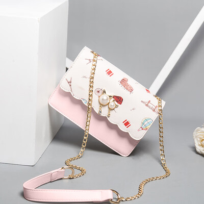 

Summer Internet celebrity ins single shoulder girl Korean version of the chain slanted bag for students fashion