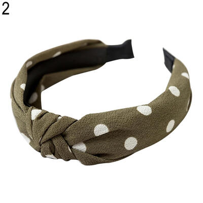 

Fashion Bowknot Polka Dot Womens Cloth Hairband Headband Hair Accessories