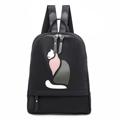 

Double shoulder bag female Xiaoqing new fashion Korean version of street large capacity leisure student backpack