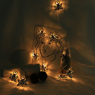 

Tailored Iron Lights 2M String Lights 10 LED Outdoor Indoor Christmas Tree Xmas Decor