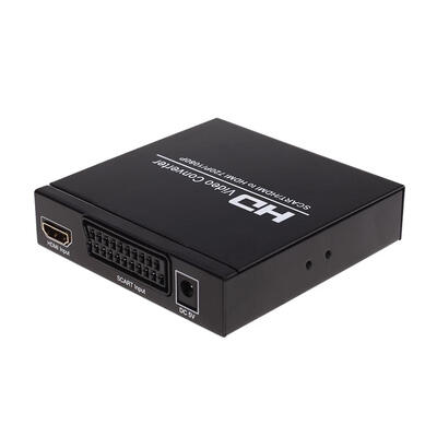 

1080P SCART to HDMI Upscaler Video Audio Converter HDTV For XBox EU Plug