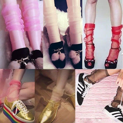 

Multicolor Ankle High Ladies Women´s Girls Ultra-Thin Short Chiffon Summer Socks Fashion