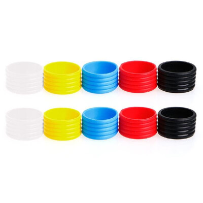 

10Pcs Tennis Racket Handle Anti-slip Rings Sweat Absorbent Silicone Tennis Racket Overgrip Tennis Handle Rings