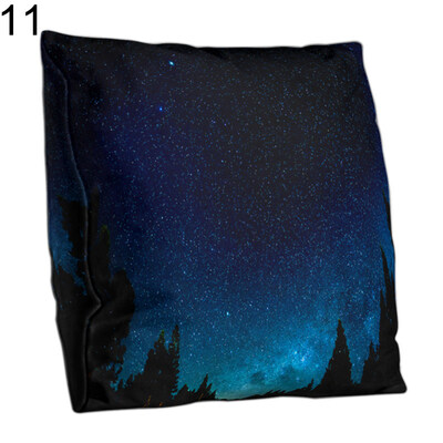 

Double-sided Tree Star Sky Forest Pillow Case Cushion Cover Sofa Bed Car Decor