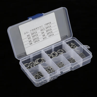 

Greensen 180pcs M2-M10 Stainless Steel SS304 Spring Washer Assortment Kit with Box