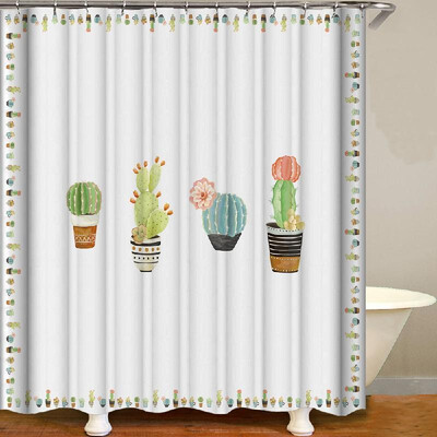 

Shower Curtain Fresh Style Blackout Curtains Waterproof Mildew-proof Bathroom Curtain 71"x71"
