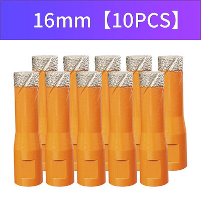 

JIANGCHENG Vacuum Brazed Diamond Core Drills M10 Dry Drill with Wax Filling Diamond Hole Saw Set for Ceramic Tiles&Stones