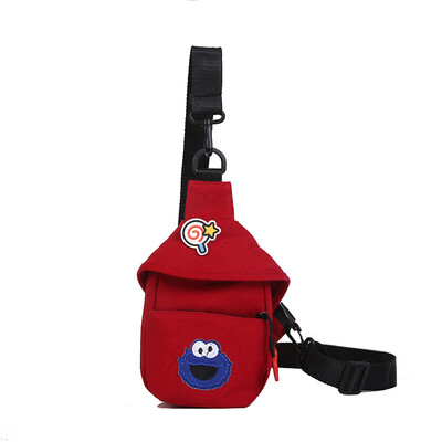Small bag fashion hundred-set personality sloping ocean tide bag female summer ins female canvas cartoon bag bag