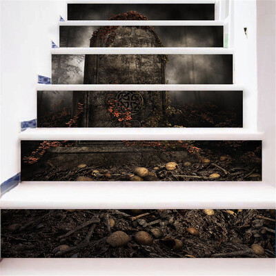 

〖Follure〗Halloween 3D Simulation stair stickers Waterproof Wall Stickers DIY Home Decor