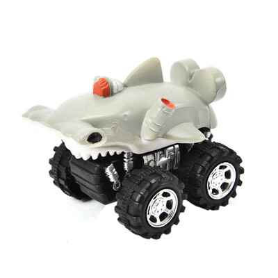 

Tailored Mini Vehicle Animal Pull Back Cars with Big Tire Wheel Creative Gifts for Kids