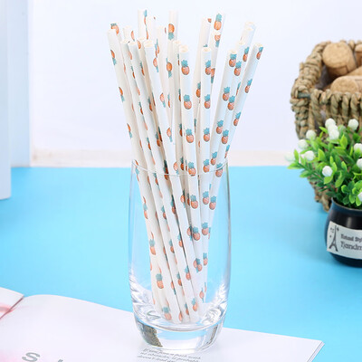 

Toponeto Paper Drink Gold Striped Straws Biodegradable Baby Shower Birthday Party 25Pcs