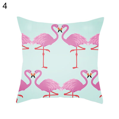 

Solid Color Flamingo Soft Throw Pillow Case Cushion Cover Sofa Bed Car Decor
