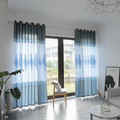

Toponeto Leaves Sheer Curtain Tulle Window Treatment Voile Drape Valance 1 Panel Fabric