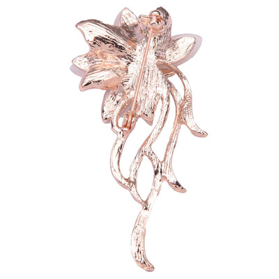 

Creative New Creative Diamonds Opal Crystal Corsage Elegant Woman Scarf Buckle Clothing Decoration Flower Brooch Pins Gifts