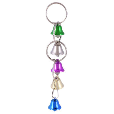 

Parrot Bird Toys Metal Ring Bell Hanging Cage Toys Birds Accessories
