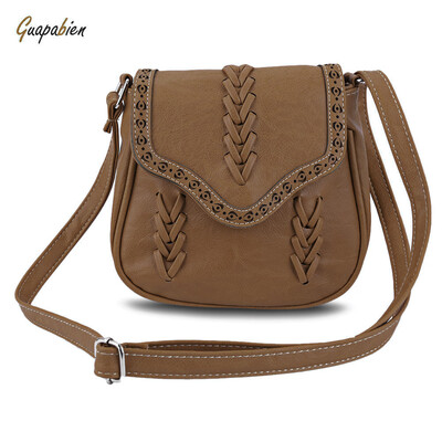 

Guapabien Trendy Ladies Knitting Diagonal Package Hollow Shoulder Bag