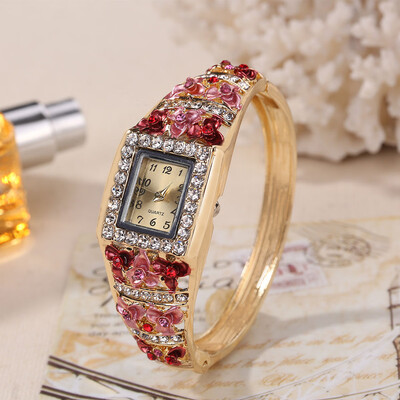 

Hot selling source noble bracelet ladies watch cloisonne craft square head fashion quartz bracelet watch female