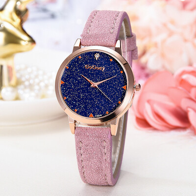 

RM Fashion Simple Without Numeral Scale Starry Dial Dial Quartz Female Watch