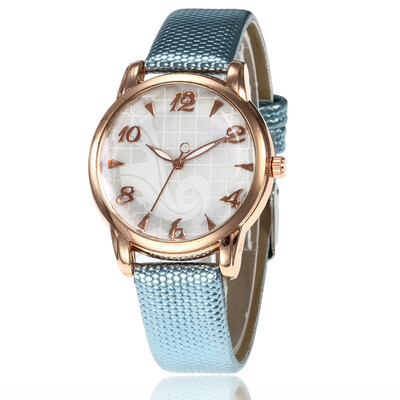

Snake skin pattern casual ladies quartz watch simple trend digital watch