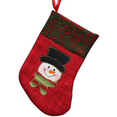 

Christmas Santa Claus Snowman Deer Candy Stockings Christmas Tree Ornaments Decorations Xmas Festival Gift Holders Bags