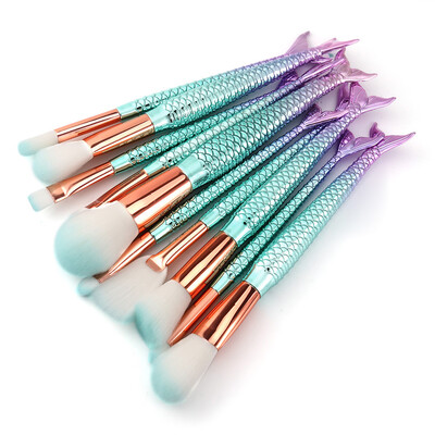 

Toponeto 10PCS Make Up Foundation Eyebrow Eyeliner Blush Cosmetic Concealer Brushes
