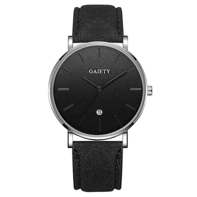 

Gobestart Fashion Simple Simple Casual Calendar Business Leather With Strap Mens Watch