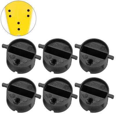 

Greensen 6PCS Surfboard Tail Rudder Slot FCS FIN G5 Plugs Box with Screw Key Wrench Black