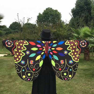 

Roseonmyhand Soft Fabric Butterfly Wings Shawl Fairy Ladies Nymph Pixie Costume Accessory