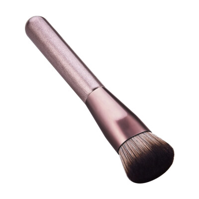 

Toponeto 1 pcs rose gold high end wood handle micro crystal silk makeup brushes