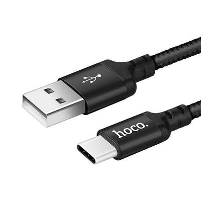 

HOCO Nylon Braided Charging Data Cable Aluminum Alloy 2A Fast Charge Type-c Cable-1m
