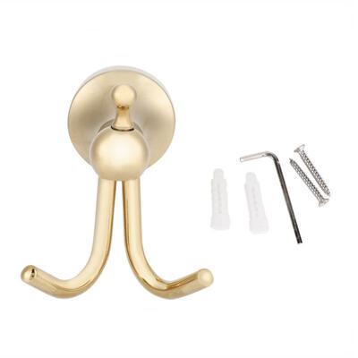 

Greensen Durable Copper Double Clothes Hook Hanger Wall Mounted Bathroom Hooks