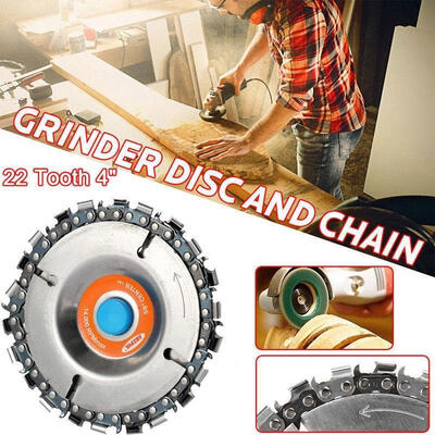 

New 4inch 22 Saw Tooth Fine Cut Round Disc Chain Set for 100115cm Angle Grinder