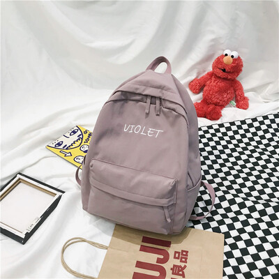 

Ins old girls bag womens Korean campus Korean campus primary high school college students backpack son bf double shoulder