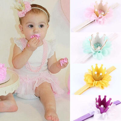 

Flower Pearl Headband Hair Pearl Band Hair Accessories For Newborn Baby Girls Kid