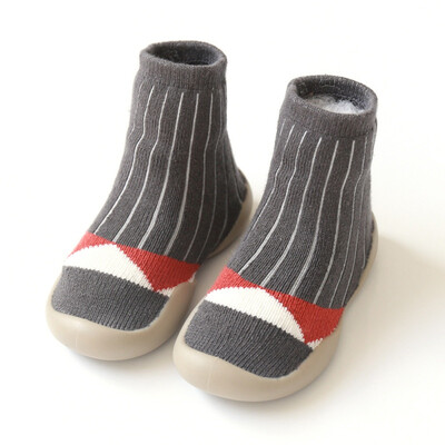 

Autumn Baby Boys Girls Shoes Infant Cotton Cartoon Print Socks Warm Anti Slip Floor Socks Shoes Leg Warmer