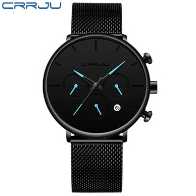 

CRRJU 2271 Man Watch Man Sport Watch Man Waterproof Outdoor Wristwatch Quartz Watch Male Watch Military Army Watch for Men