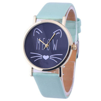 

Simple Fashion Womens Watches Best Sellers Cute Kitten Pattern Female Watch Montre Femme Acier Inoxydable Zegarki Damskie