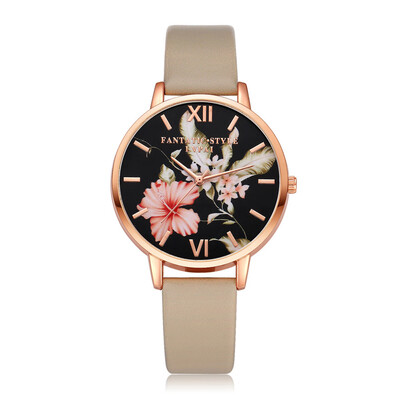 

High Quality Womens Watches Fashion Leather Strap Rose Gold Ladies Clock Quartz Wristwatch Casual Dress Luxury Kol Saati