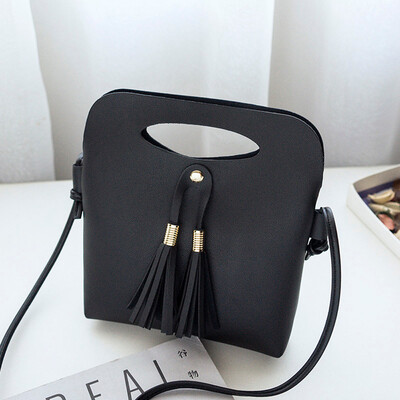 

Tailored Fashion Women Crossbody Bag Shoulder Bag Handbag Bucket Bag Coin Bag Black