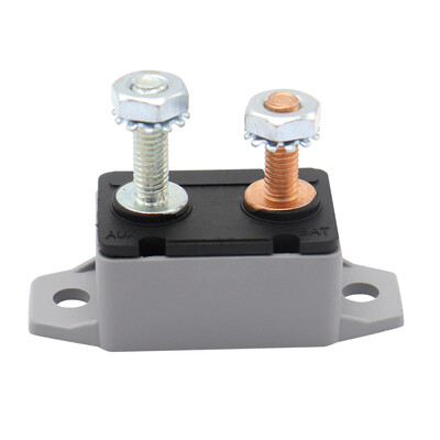 

Car Boat Universal 50A Automatically Reset Plastic Case Dual Socket Bolt 6-28V Circuit Breaker