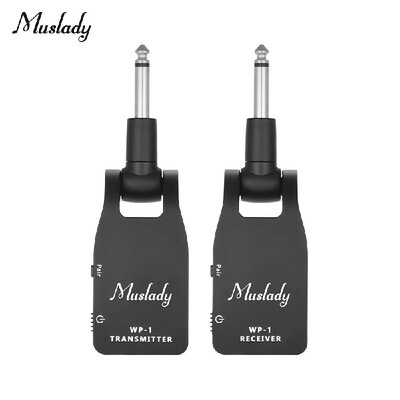 

Muslady 24G Wireless Guitar System Transmitter & Receiver Built-in Rechargeable Lithium Battery 30M Transmission Range for Electr